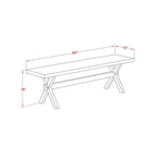 East West Furniture – Ensemble de salle à manger : une table à manger rectangulaire et des chaises Parson en tissu de lin crème, blanc lin (options de pièces)