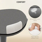 Chaise de bureau debout HOMCOM, tabouret ergonomique sans dossier, hauteur réglable 56,4-71,4 cm