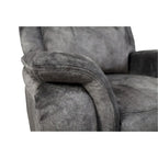 Fauteuil inclinable manuel 39 pouces, ressorts ensachés, velours suédine gris