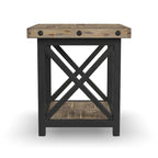 Table d'appoint en bois marron Carpenter - 21 x 23 x 25