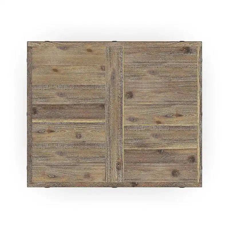 Table d'appoint en bois marron Carpenter - 21 x 23 x 25