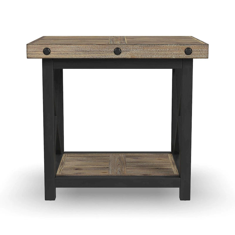 Table d'appoint en bois marron Carpenter - 21 x 23 x 25
