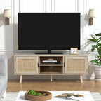Meuble TV moderne Anmytek 47 – Meuble console média pour téléviseurs jusqu'à 65 pouces – 119 cm de large
