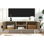 Meuble TV moderne Anmytek 47 – Meuble console média pour téléviseurs jusqu'à 65 pouces – 119 cm de large