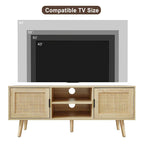Meuble TV moderne Anmytek 47 – Meuble console média pour téléviseurs jusqu'à 65 pouces – 119 cm de large