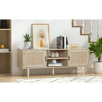 Meuble TV moderne Anmytek 47 – Meuble console média pour téléviseurs jusqu'à 65 pouces – 119 cm de large