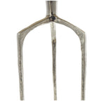 Table d'appoint en métal aluminium, géométrique, fine et texturée – Argent, Or ou Gris – Roche River Decor