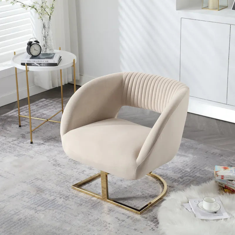 Fauteuil capitonné de salon