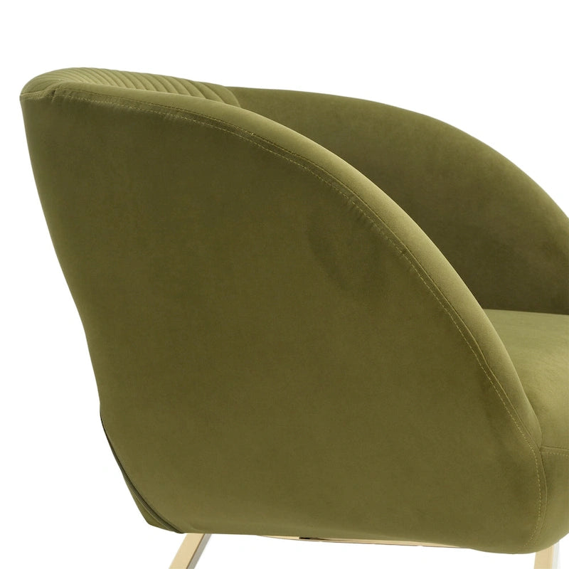 Fauteuil capitonné de salon