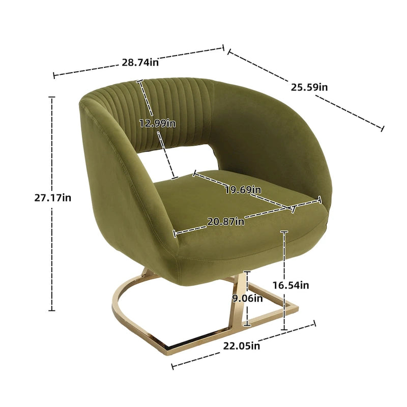 Fauteuil capitonné de salon