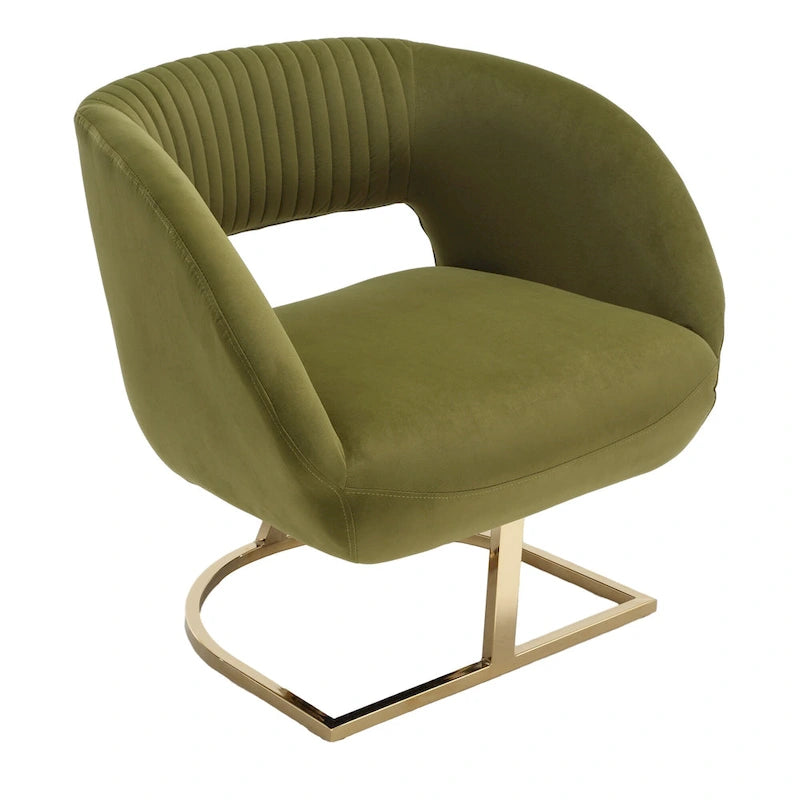 Fauteuil capitonné de salon