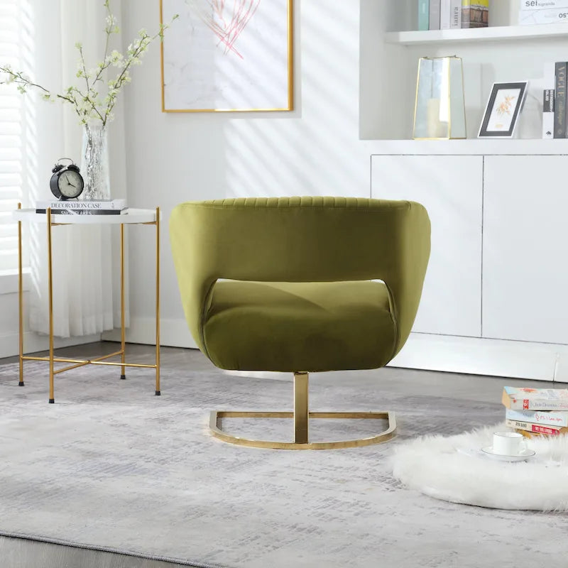 Fauteuil capitonné de salon