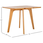 Table à manger pliante Couture Annliese Natural – 37 L x 30 P x 28 H – 37Lx30Px28H